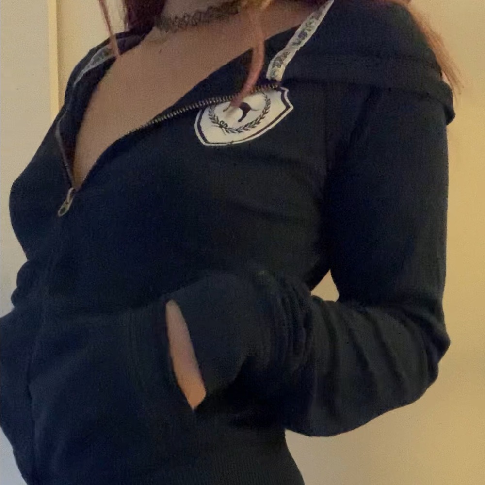 Dark blue PINK zip up